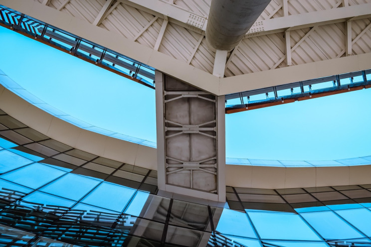 modern office building glass